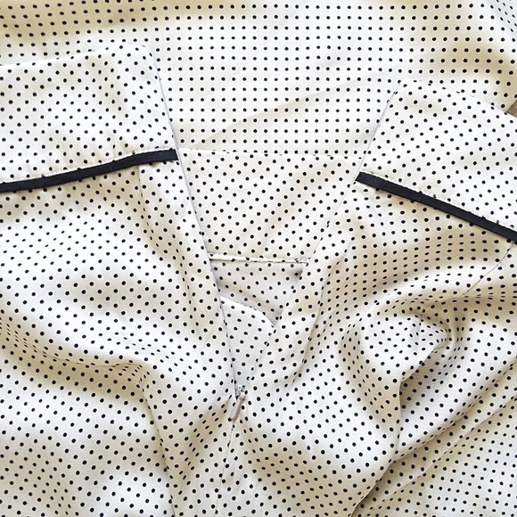 Moda Zeta Dotted Guy Pants Cream Satin Size 2 - Picture 7 of 9